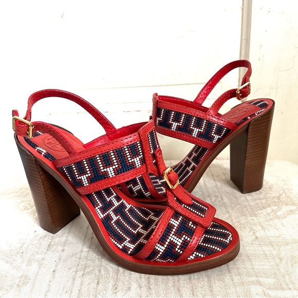 Tory Burch Florian Retro Chic Sandals - Picture 1 of 12
